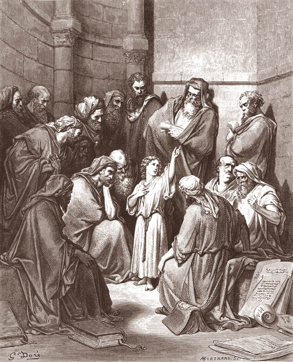 GESU ED I DOTTORI DEL TEMPIO luca 2,49